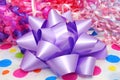Purple Bow Royalty Free Stock Photo