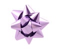 Purple Bow - Clipping Path Royalty Free Stock Photo