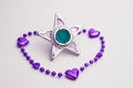 Purple bracelet with a star gem