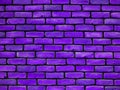 Purple brick with black mortar. Royalty Free Stock Photo