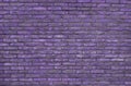 Purple brick wall background, wallpaper. Purple bricks pattern, texture Royalty Free Stock Photo