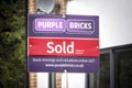 Purple Bricks Group PLC estate agent Royalty Free Stock Photo