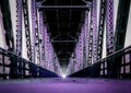 Purple Bridge Royalty Free Stock Photo