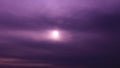 Purple brume on the sky