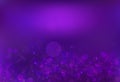 Purple bubble air magic stars dust light shiny blinking glitter Royalty Free Stock Photo