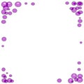 Purple bubbles frame