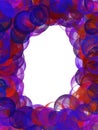 Purple Bubbles frame Border Royalty Free Stock Photo