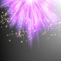 Purple burst effect. EPS 10 Royalty Free Stock Photo