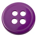 Purple Button with Three Circles isolated on white background