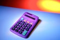 purple calculator