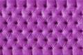 Purple capitone velours textile decoration with buttons