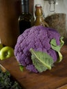 Purple cauliflower Royalty Free Stock Photo