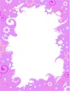 Purple celebration border Royalty Free Stock Photo
