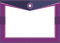 Purple Certificate or diploma template frame - border Royalty Free Stock Photo