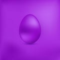 Purple chicken egg ona purple background.