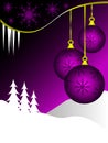 Purple Christmas Background