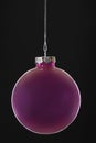 Purple Christmas bauble close-up Royalty Free Stock Photo