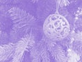 Christmas tree purple background wallpaper Royalty Free Stock Photo