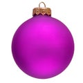 Purple christmas ornament . Royalty Free Stock Photo