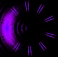Purple circle neon light Abstract