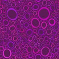 Purple circles seamless pattern