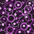 Purple circles seamless pattern Royalty Free Stock Photo