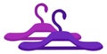 Purple clothes hanger, illustration, vector