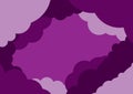 Purple cloudy illustrated background for designs