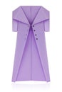 Purple coat of origami
