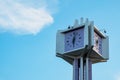 Purple color clock tower