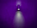 Purple color wall with light from lamp Royalty Free Stock Photo