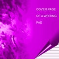 Purple color writing pad shaded with lighting effect computer generated background image and wallpaper design