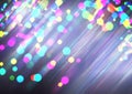 Colored Christmas bokeh light abstract holiday background Royalty Free Stock Photo