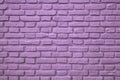 Purple Colored Old Brick Wall for Background Royalty Free Stock Photo