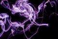 Purple coloured dancing smoke - ghost background