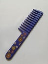 Purple comb isolated Royalty Free Stock Photo