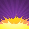 Purple comic empty background with blast Royalty Free Stock Photo