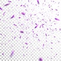 Purple Confetti. Royalty Free Stock Photo