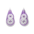 Purple correction tape isolated on a white background. Royalty Free Stock Photo