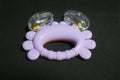 Purple crab toy with small balls inside Royalty Free Stock Photo