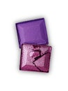 Purple crashed eyeshadow for make up as sample of cosmetic product