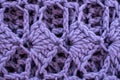 A purple crochet texture, blanket