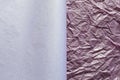 Purple crumpled paper, for backgrounds or textures. Template for various purposes