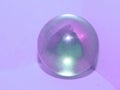 Purple crystal magic glass sphere ball. Royalty Free Stock Photo