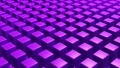 Purple cuboid geometric background, perspective pattern wallpaper 3d illustration