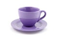 Purple cup of coffee Royalty Free Stock Photo