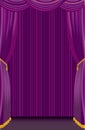 Purple curtain Royalty Free Stock Photo