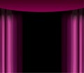 Purple curtain