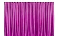 Purple curtain isolated Royalty Free Stock Photo