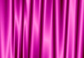 Purple curtain reflect with light spot on background.